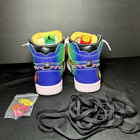 Size 8 - J. Balvin x Air Jordan 1 Retro OG High Colores Y Vibras Men's Shoes - Picture 6 of 10